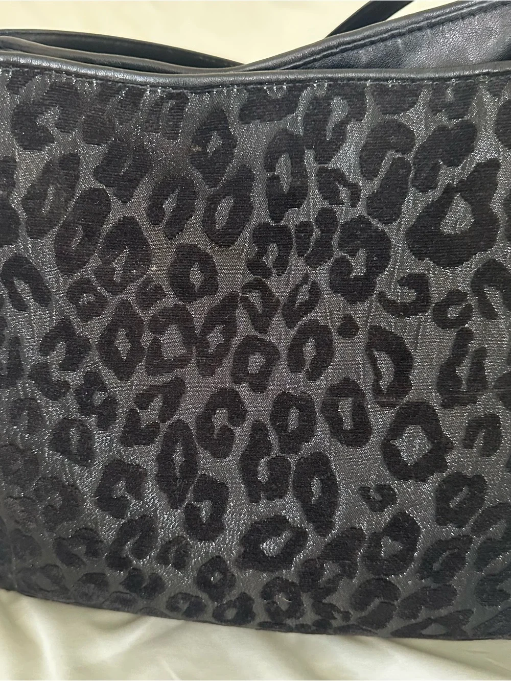 Coach Madison Chenille Ocelot Fabric North/South Tote - Picture 2 of 15